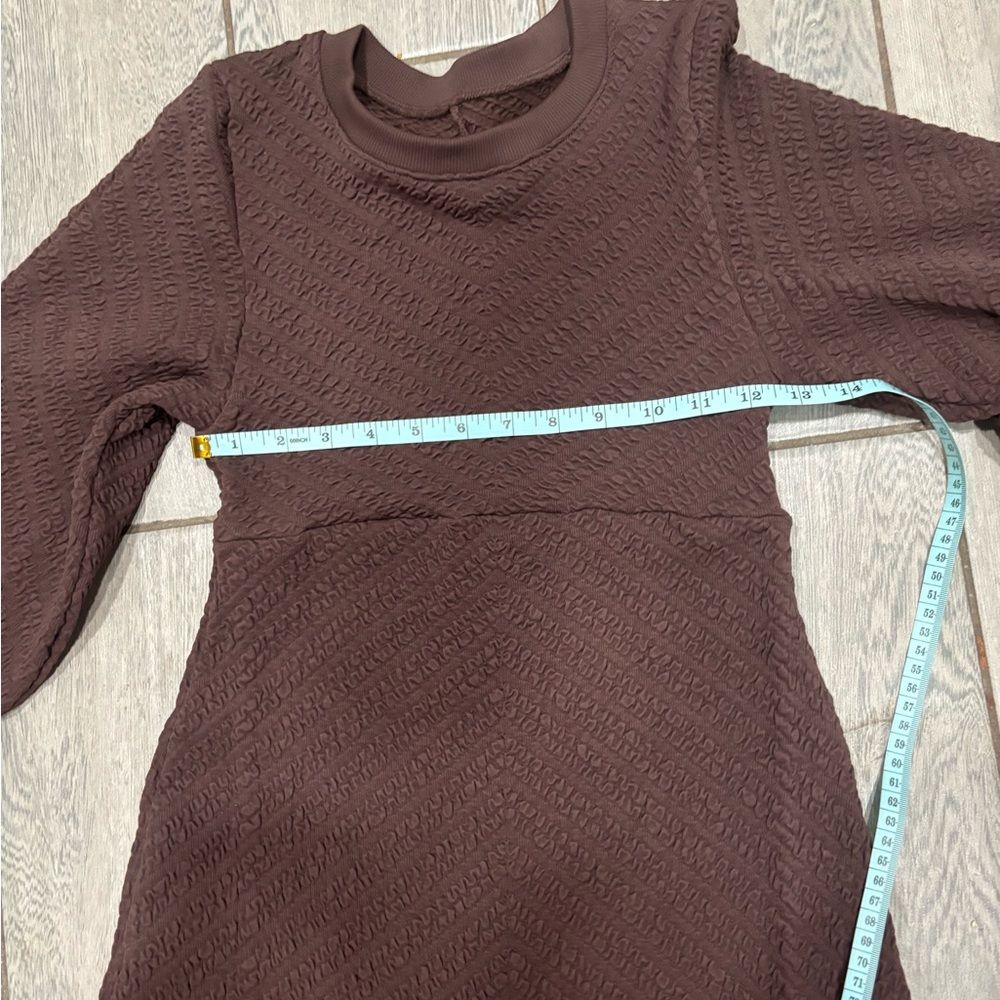 Free People Gabby Seamless Midi Dress Brown Size M/L - Picture 4 of 8